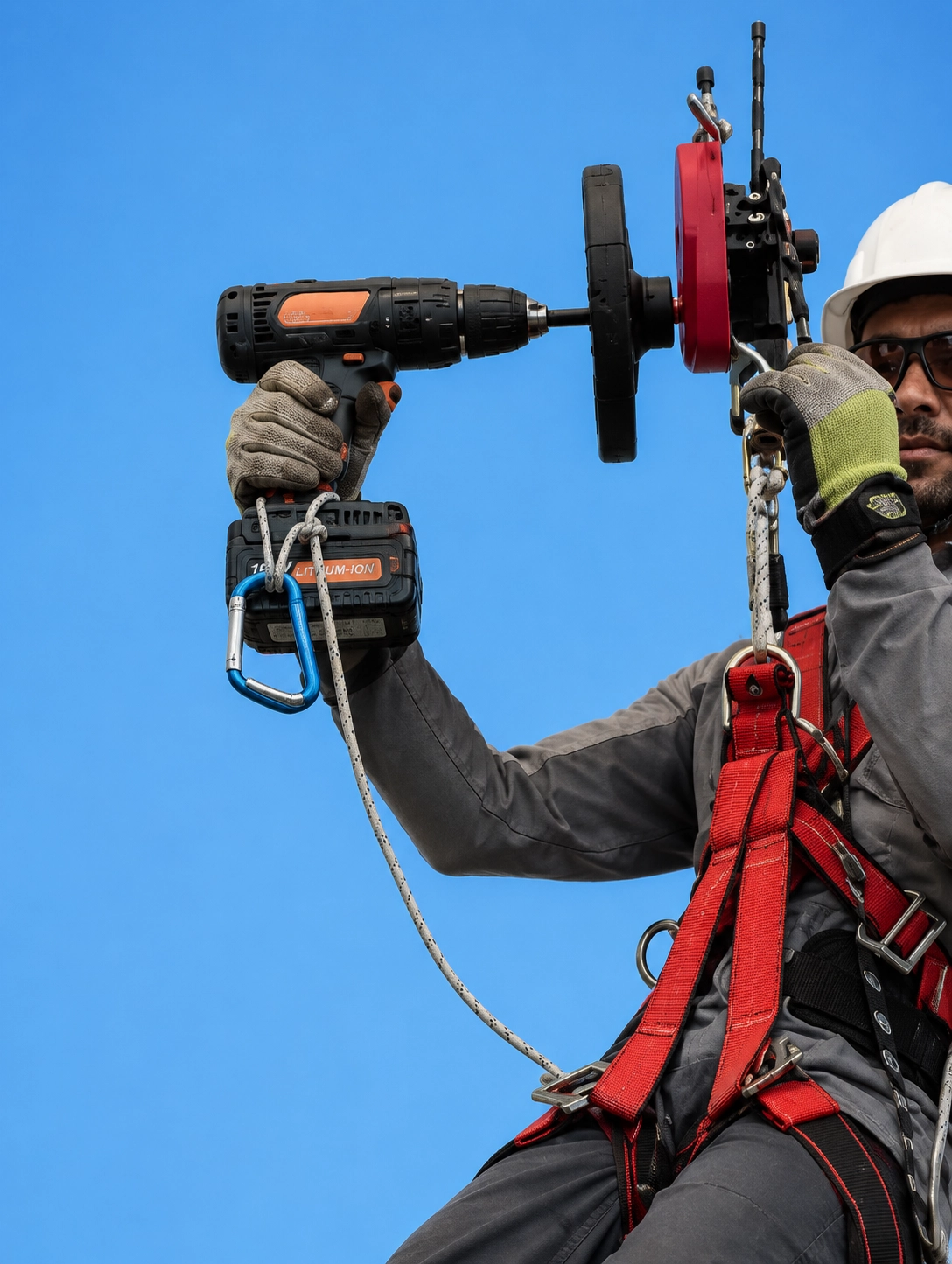 Drill assisted rescue setup